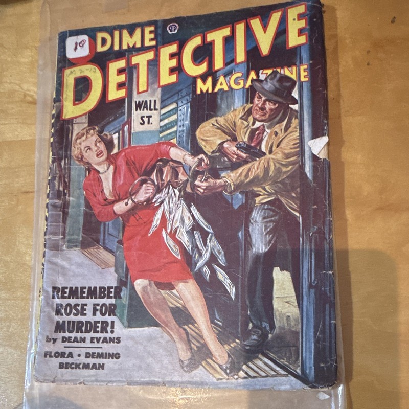 Popular Publications Dime Detective Magazine May 1947 Illustrated Remember Rose