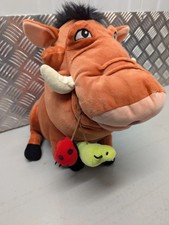 Disney Store Lion King Pumbaa Eating bugs Medium Soft Toy Plush