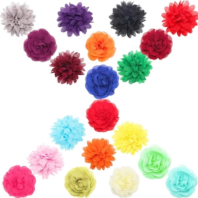 ANGLEKAI 20Pcs Dog Collar Flowers, Pet Bow Ties Multi-Color Dog Collar Flowers and Bows G