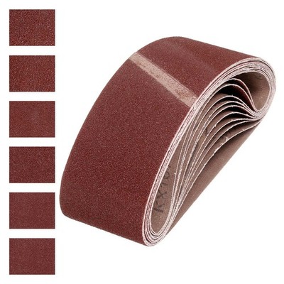 HARFINGTON 4 x 24 Inch Sanding Belts, 4 x 24 Inch(60/80/120/150/240/400 Grit) 