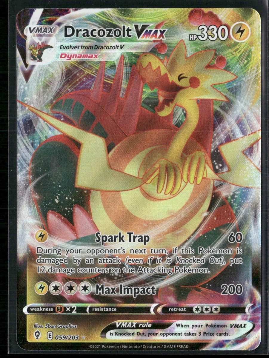 dracozolt pokemon card value Dracozolt V - 058/203 Ultra Rare main image 1
