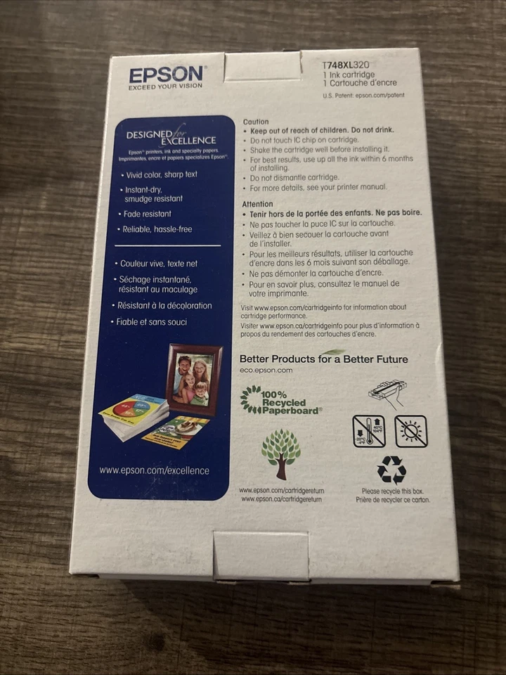 Epson T748XL320 EPSON 748XL MAGENTA HIGH CAPACITY INK CARTRIDGE - Image 2 of 2