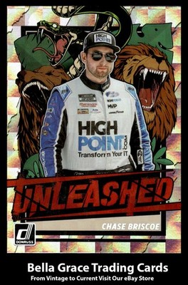 2023 Panini Donruss Chase Briscoe #U12 Stewart-Haas Racing Unleashed Checkers