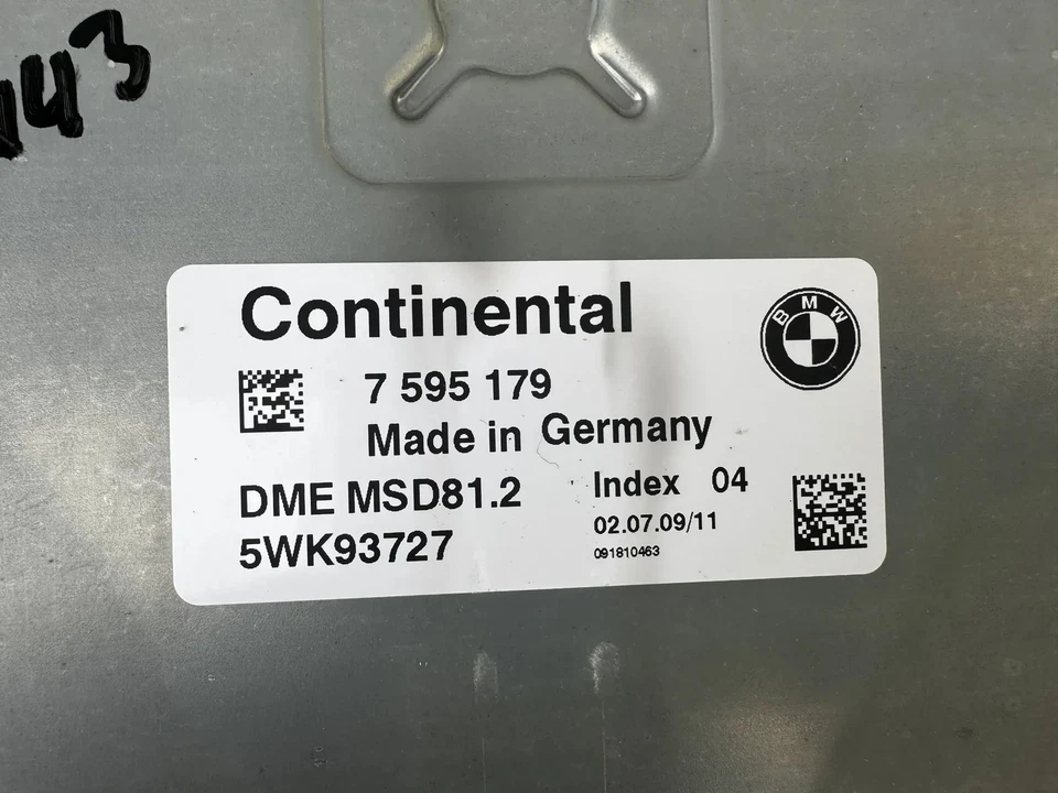 Centralina motore BMW Serie 3 E90 318i N43 DME CAS3 2 chiavi / 7595179 / 9147226 - Immagine 2 di 4