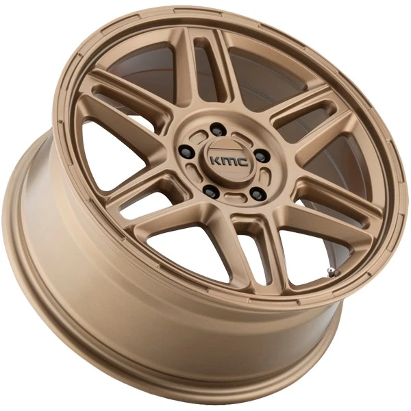 KMC KM716 Nomad 17x8 5x4.5" +38mm Bronze Wheel Rim 17" Inch Foto 4 de 4