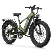 1800W 26" Fat Tire Electric Bike 48V 17.5AH 36MPH eBike for Adults Mountain US
