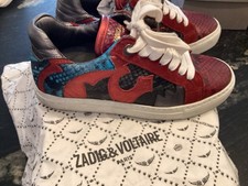 Superbe Et Authentique Baskets Cuir Python Zadig&Voltaire 36 Tbe Valeur 298€