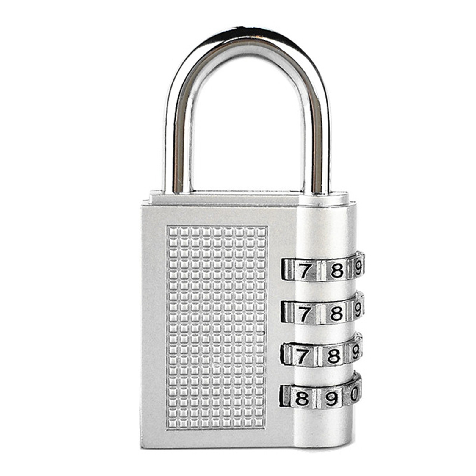 Combination Padlock 4 Dial Keyless Anti Theft Zinc Alloy Universal For Luggage C