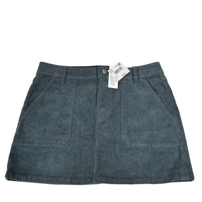 NWT American Eagle Womens Bluish Green Stretch High Rise Mini Skirt Size 10