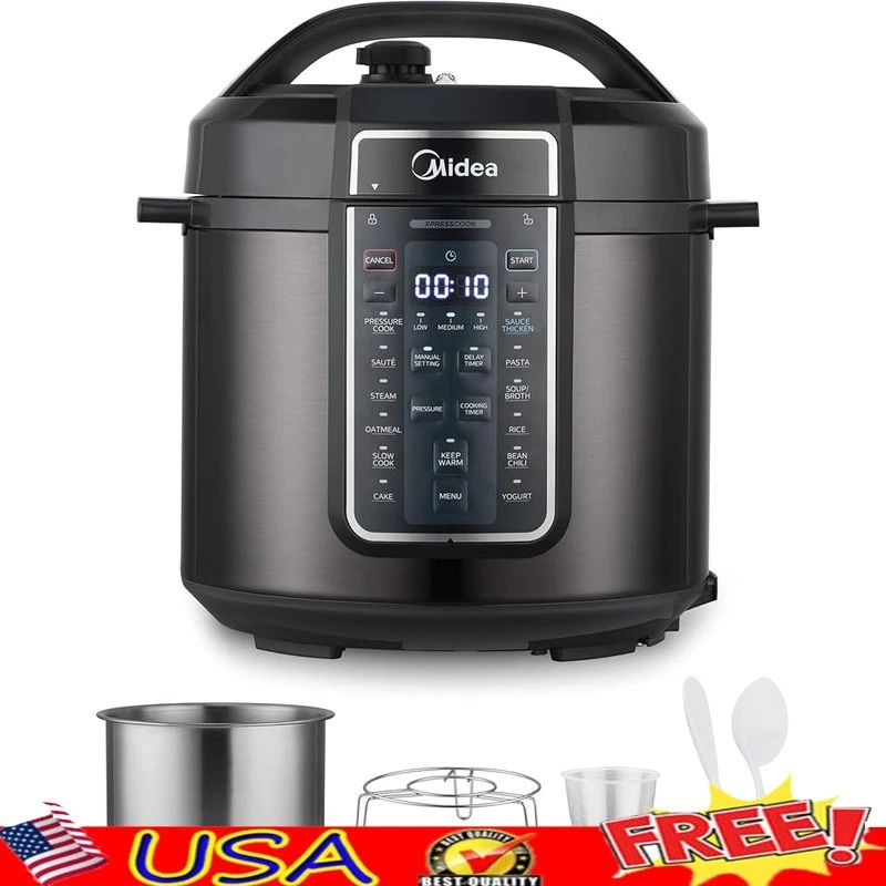 12-in-1 Pressure Cooker Smart Cooking Automatic Shut Off Stainless Steel New