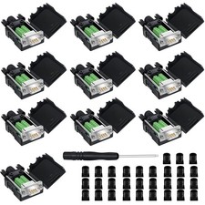 10 PCS DB9 Male Breakout Connector 9 Pin RS232 DSUB RS485 Serial Adapter
