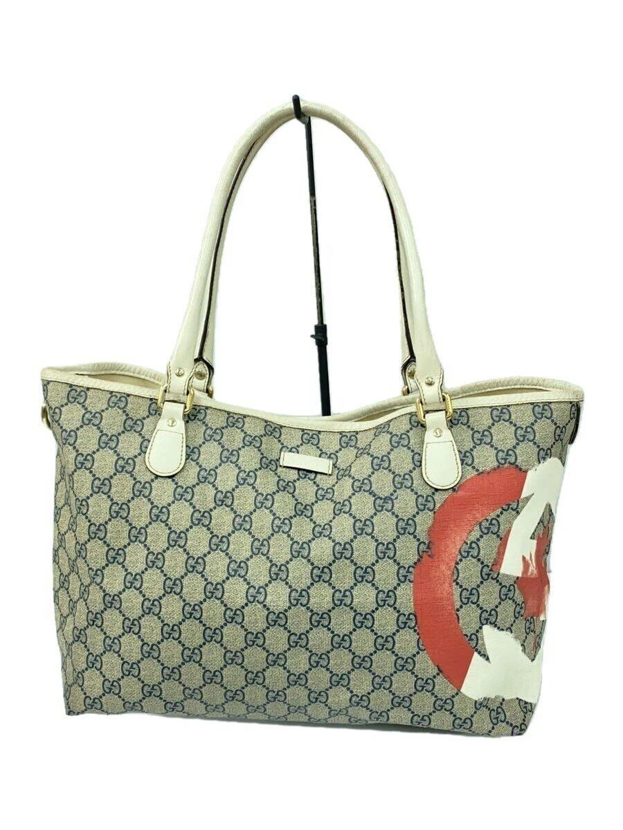 Sac fourre tout GUCCI GG plus PVC bleu marine occasion