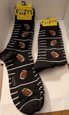 2 NEW Pairs Foozys Men's Novelty Socks Football Print