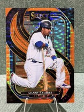 Manny Ramirez /49 - 2025 Panini Select Orange Pulsar Prizms #148 Dodgers