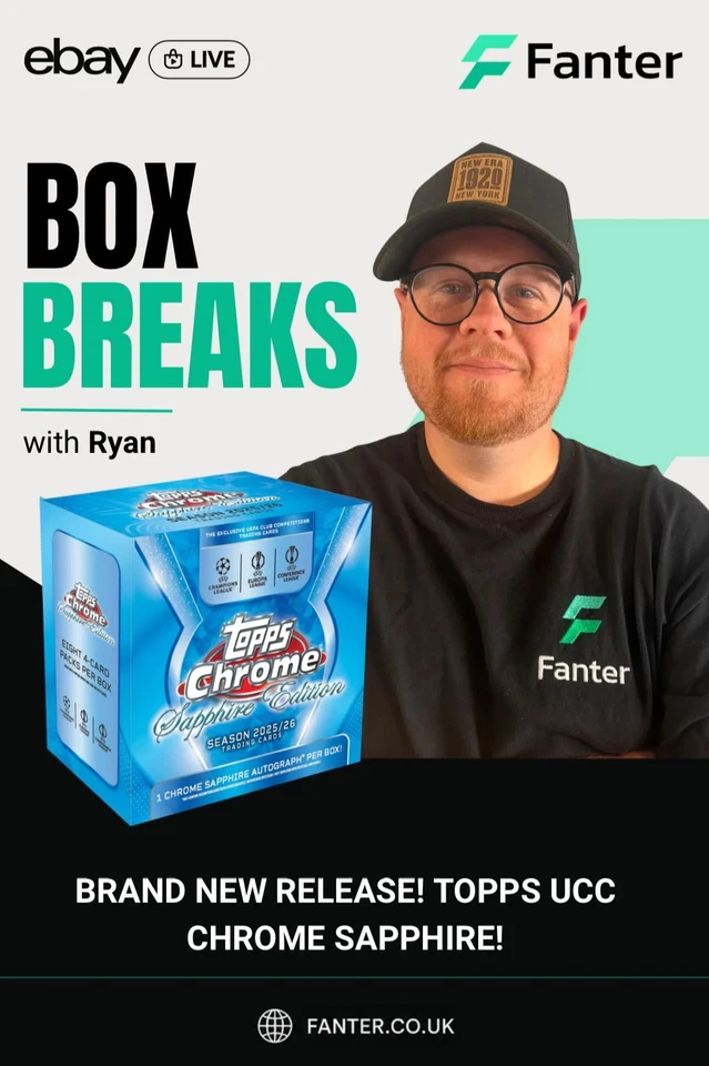 *SPOTS LIVE* BRAND NEW! TOPPS UCC CHROME SAPPHIRE!