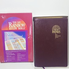 NIB The NIV Rainbow Study Bible Dr  Tim Lahaye Thumb Indexed Bold Line Edition