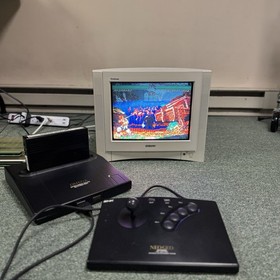 Omega Entertainment Machine Consolized Neo Geo CMVS w/ OEM Controller and Games