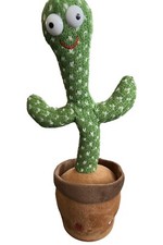 Dancing Cactus Toy Talking Singing Mimicking Recording Plush Light US Shipping