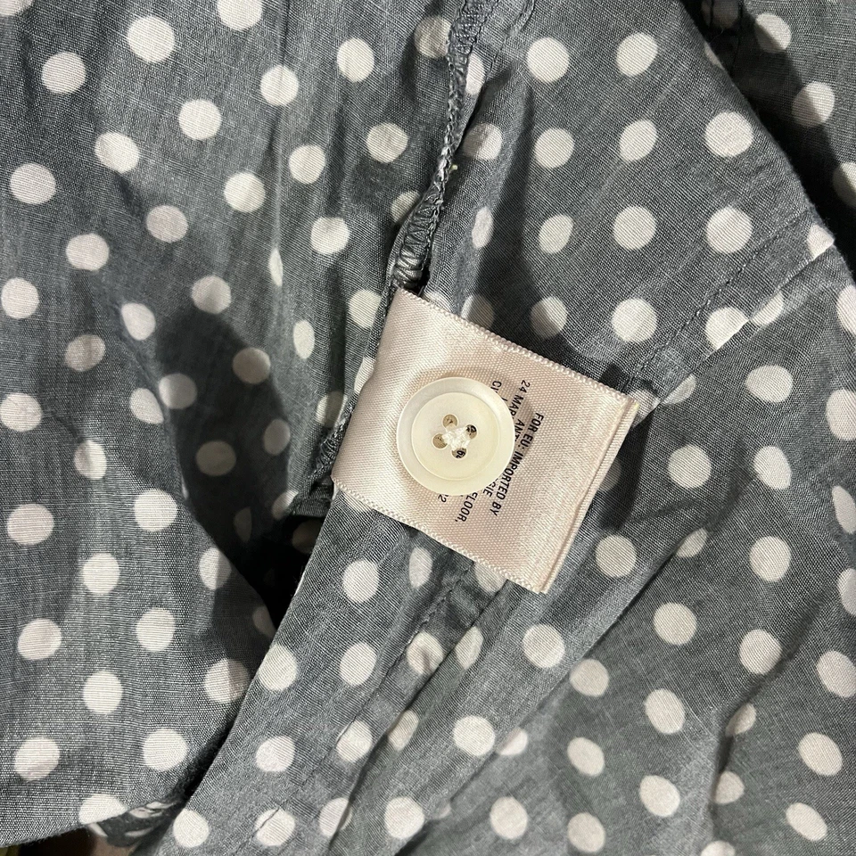 Cárdigan tejido camisero a lunares verde lima Anthropologie de Field Flower talla XS Foto 4 de 4