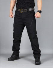 Mens Waterproof Hiking Tactical Trousers Outdoor Fishing Walking Combat Pants UK
