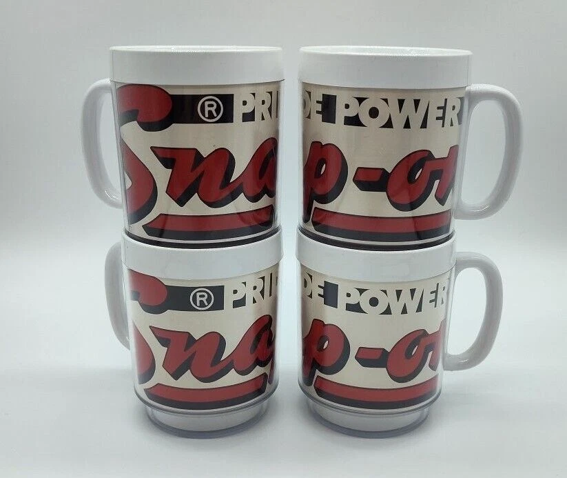 Juego de 4 tazas aisladas vintage Snap-On Pride Power Thermo-Serv 10 OZ nuevas en caja Foto 3 de 4