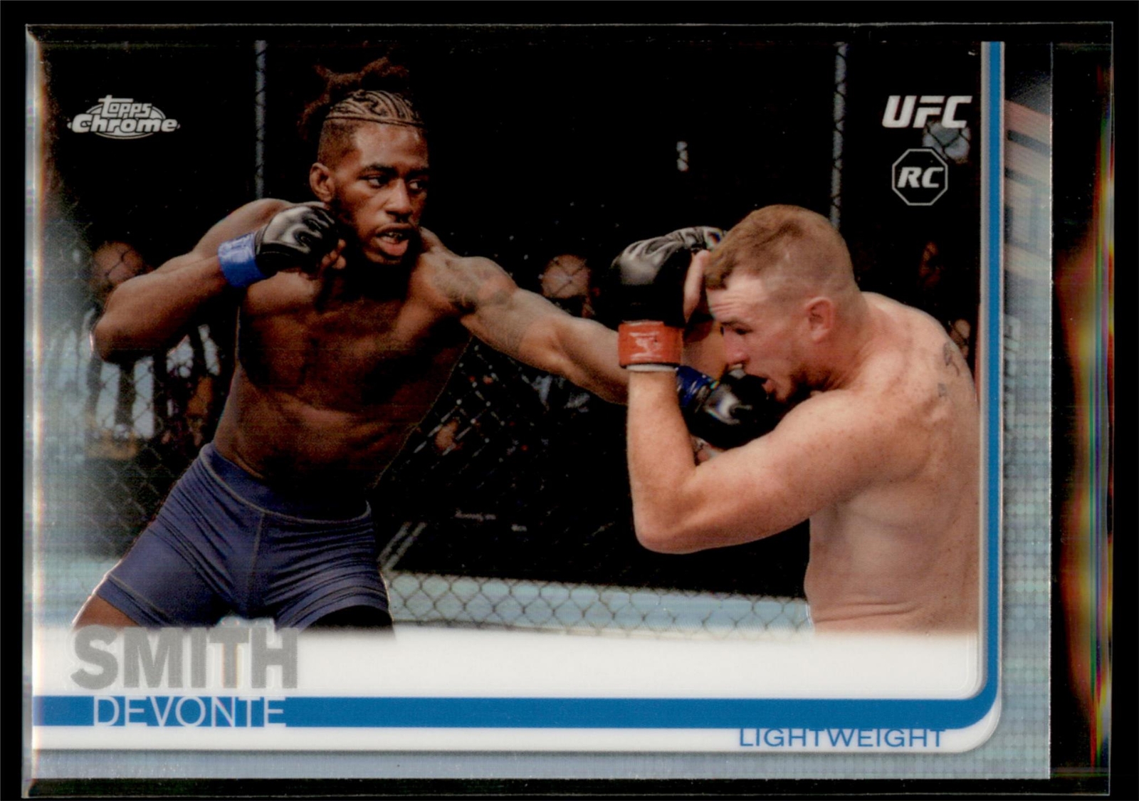 2019 Topps Chrome UFC MMA REFRACTOR Parallel #68 Devonte Smith RC - Lightweight
