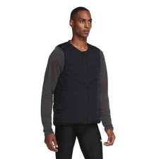 New Nike Therma-FIT AeroLayer Running Vest Black DJ0533-010 Men's Size Large