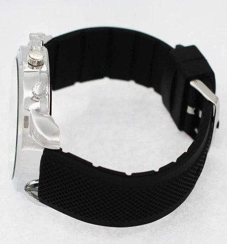 Reloj de vestir analógico deportivo con banda de silicona de moda de lujo Montres Carlo de 50 mm para hombre - Imagen 9 de 18