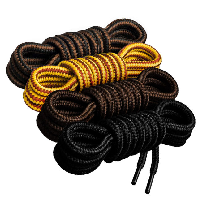Round 4mm BOOT LACES - Work Boots Shoe Strings Outdoor Hiking Shoelaces Round 4mm BOOT LACES - Work Boots Shoe Strings Outdoor Hiking Shoelaces