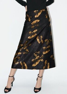 ZARA WOMAN HIGH-WAIST LAYERED MIDI ZW COLLECTION PRINTED ZARA WOMAN HIGH-WAIST LAYERED MIDI ZW COLLECTION PRINTED