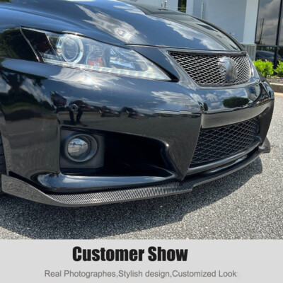c-west style front lip ebay isf 2006-2013 Lexus IS F L Carbon Fiber Bumper for 06-13 Lexus ISF IS F Only CF | Taiwan this kit adds an unmistakable motorsport Real Carbon Front Bumper Lip