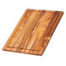Tabla de cortar Teakhaus 40x28x1,4 cm con ranura de savia, madera, marrón, 40 x 28 x 1,4