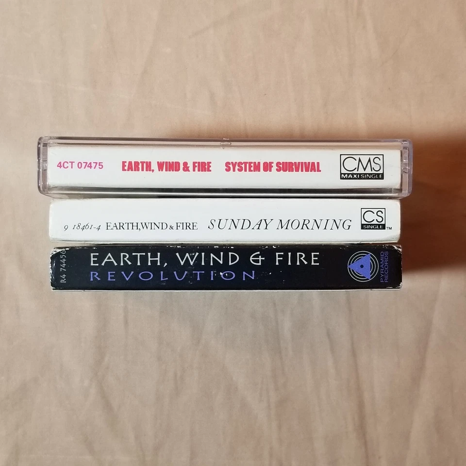 Earth, Wind & Fire кассетный сингл Cassingle Revolution Sunday НЕ CD 12 дюймов винил - Изображение 3 из 4