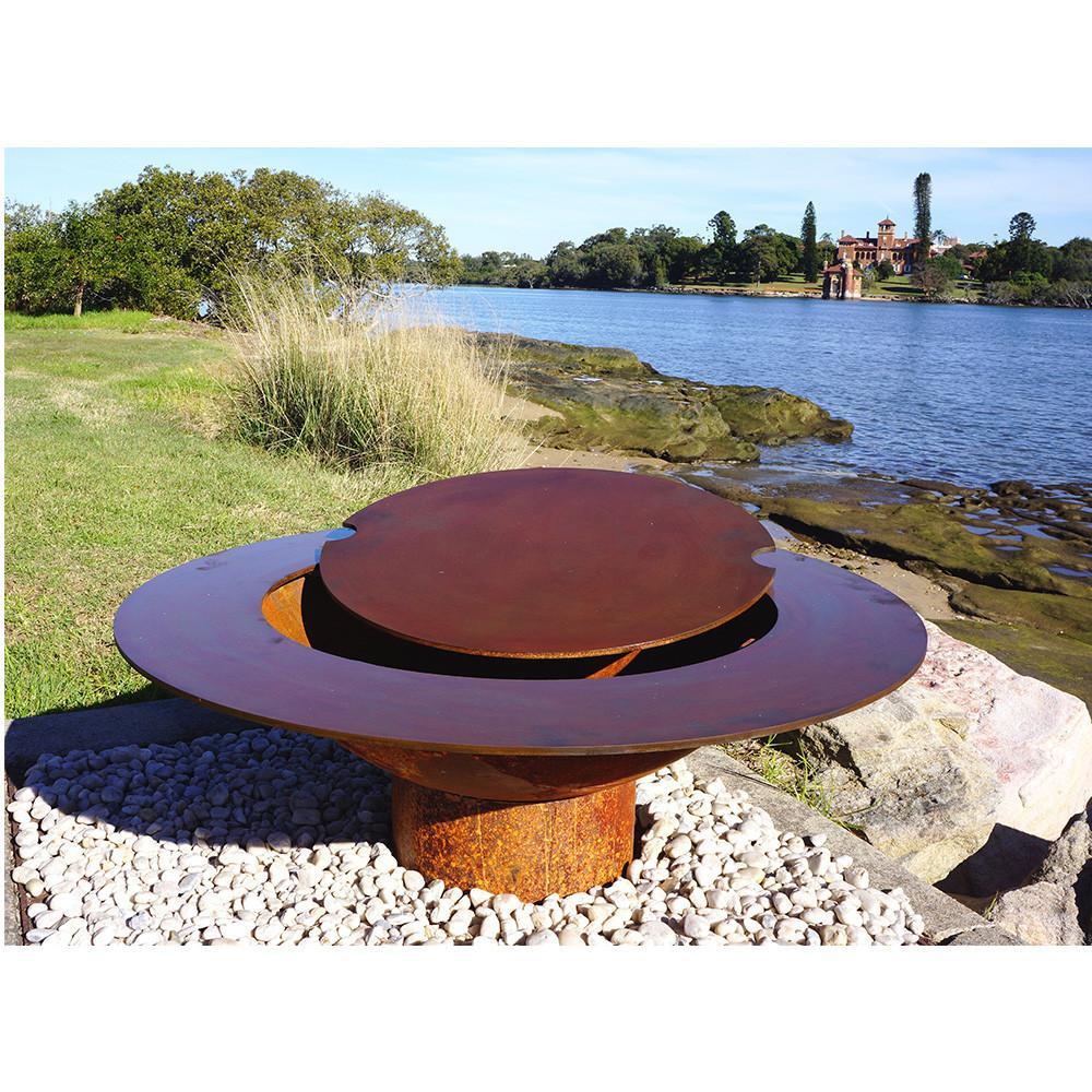 Osaka Iron BBQ/Hot Plate/Coffee Table Fire Pit Outdoor Firepits Chimineas  Cook