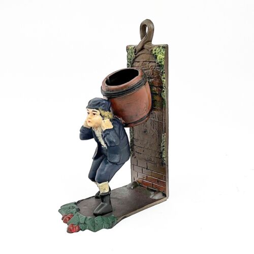 Ragazzo olandese in ghisa vintage da collezione, porta fiammiferi / fermalibri, 10"x7"x3" - Foto 3 di 9