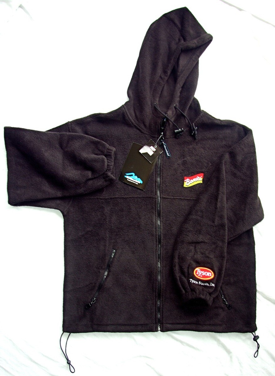 Tri-Mountain Black Fleece Hooded Sweatshirt TYSON BONICI LOGO
