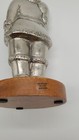 Classic Santa Claus Figure in Shiny Pewter Metal on Wooden Base - 13 1'2" Tall — photo 10