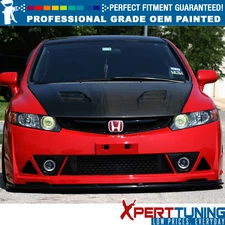 Fits 06-11 Honda Civic MU RR Style PP Front Bumper Cover Painted Color