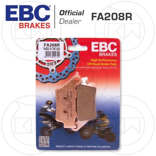 EBC Pastiglie Freno Anteriori FA208R, Alta Qualità, Per Auto E Moto