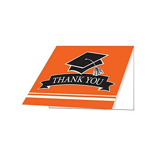 Creative Converting Orange School Spirit Thank You Notes - Image 4 of 4