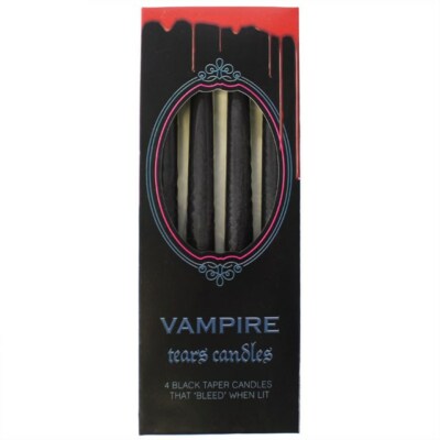 Schwarze Spitzkerzen Vampir Tränen tropfen Blut Gothic Halloween