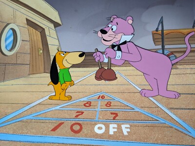 SNAGGLEPUSS animation cel Hanna-Barbera cartoons Background production art  I11