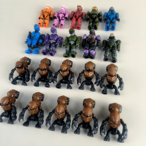 20Pcs Mega Bloks Construx Halo UNSC Spartan Marine Hayabusa Spartan Elite Grunt - Picture 2 of 5