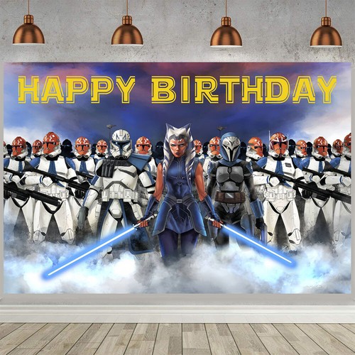 Ahsoka Tano Party Supplies Party Decorations Backdrop Banner Birthday Gift - Picture 2 of 10