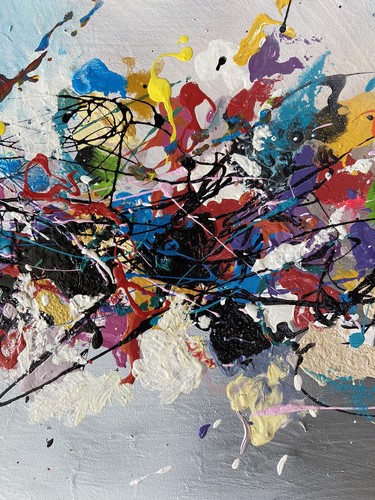 Contemporary Modern ABSTRACT ACRYLIC PAINTING 100 x 50cm Canvas dianeplantart - Picture 5 of 16
