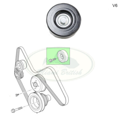 LAND ROVER IDLER PULLEY W/BOLT LR3 LR4 V6 4.0L LR000737 AM | eBay