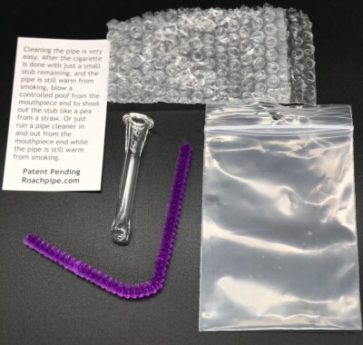 1- NEW 2.5'' TOBACCO  Cured Glass  Hand Pipe / Roch holder Pixie Pipes