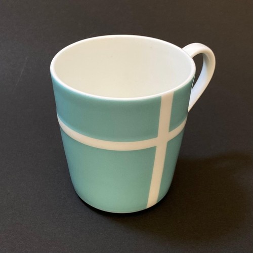 Tiffany & Co. Blue Ribbon Mug Cup 2pcs Set Authentic 225ml H 9cm Unused with Box - Picture 5 of 12