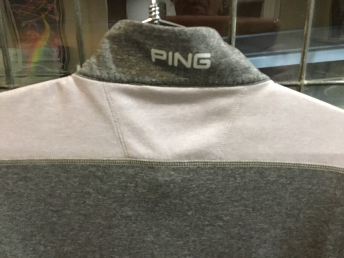 PINGトップス PING APPAREL】EPIXミニワッフルバイカラー半袖ハイネックシャツ