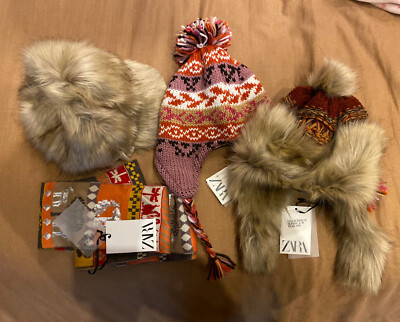 Zara Girls Winter Accessories. Size M